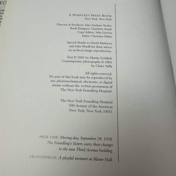 The Foundling: The Story of the NY Foundling Hospital HC Book Martin Gottlieb - Picture 8 of 16